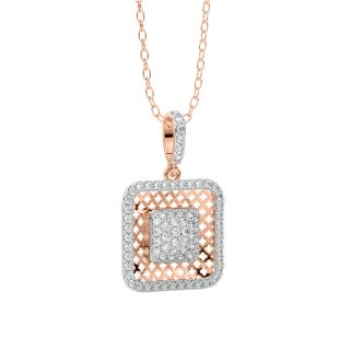 Clara Round Diamond Office Wear Pendant